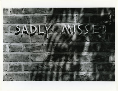 Users of the Geriatric Unit, Sadly Missed, installation view, clay, 1995